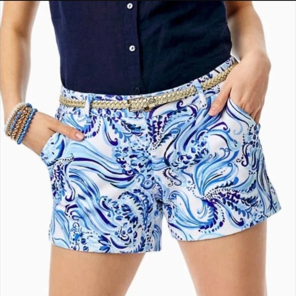 Lilly Pulitzer Callahan Shorts NWT Don't Be Jelly Size 16 Resort Summer Beach
